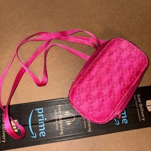 Disney Pink Satin Crossbody Smartwatch Case with strap